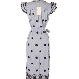 Zara Dresses - Sold - Zara Striped dress with embroidery XS Zara Dresses - Sold - Zara Striped dress with embroidery XS